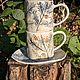 Тарелка "Еловый след". Тарелки. Fungo ceramic. Ярмарка Мастеров.  Фото №5