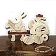 Order Large game set Horse Cart-Ranch for Hare. Wooden toys from grandfather Andrew. Livemaster. . Waldorf Dolls & Animals Фото №3