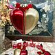  The heart is red with gold. Christmas decorations. clubakm (clubakm). My Livemaster. Фото №4