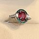 Серебряное кольцо с крупным природным рубином и цирконами. Кольца. OLVIKSOL JEWELRY STORE. Ярмарка Мастеров.  Фото №4
