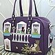 Genuine leather bag 'Windows' purple, Classic Bag, Yaroslavl,  Фото №1