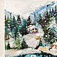 Place, cozy snow, oil painting. Pictures. Annet Loginova. Online shopping on My Livemaster.  Фото №2