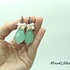 Серьги Свежесть мяты (кварц, натуральный жемчуг). Серьги классические. Юлия  (Ulika)  Авторские украшения. Ярмарка Мастеров.  Фото №4