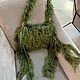 Вязаная сумка «Мох». Классическая сумка. Knitting-station. Интернет-магазин Ярмарка Мастеров.  Фото №2