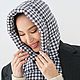 Капюшон капор гусиная лапка черно-белый, Капюшоны, Санкт-Петербург,  Фото №1