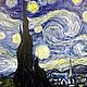 Картина по мотивам Ван Гог «Звездная ночь». Картины. Эльвира. Интернет-магазин Ярмарка Мастеров.  Фото №2
