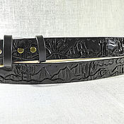Аксессуары handmade. Livemaster - original item Belt leather handmade 