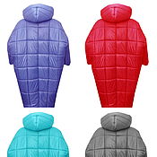 Одежда handmade. Livemaster - original item Down jacket super oversize blanket long in the floor with a zipper. Handmade.