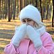 Fashionable winter down-filled hoodie'chunky Marshmallow '. Headwear Sets. Down shop (TeploPuha34). Online shopping on My Livemaster.  Фото №2