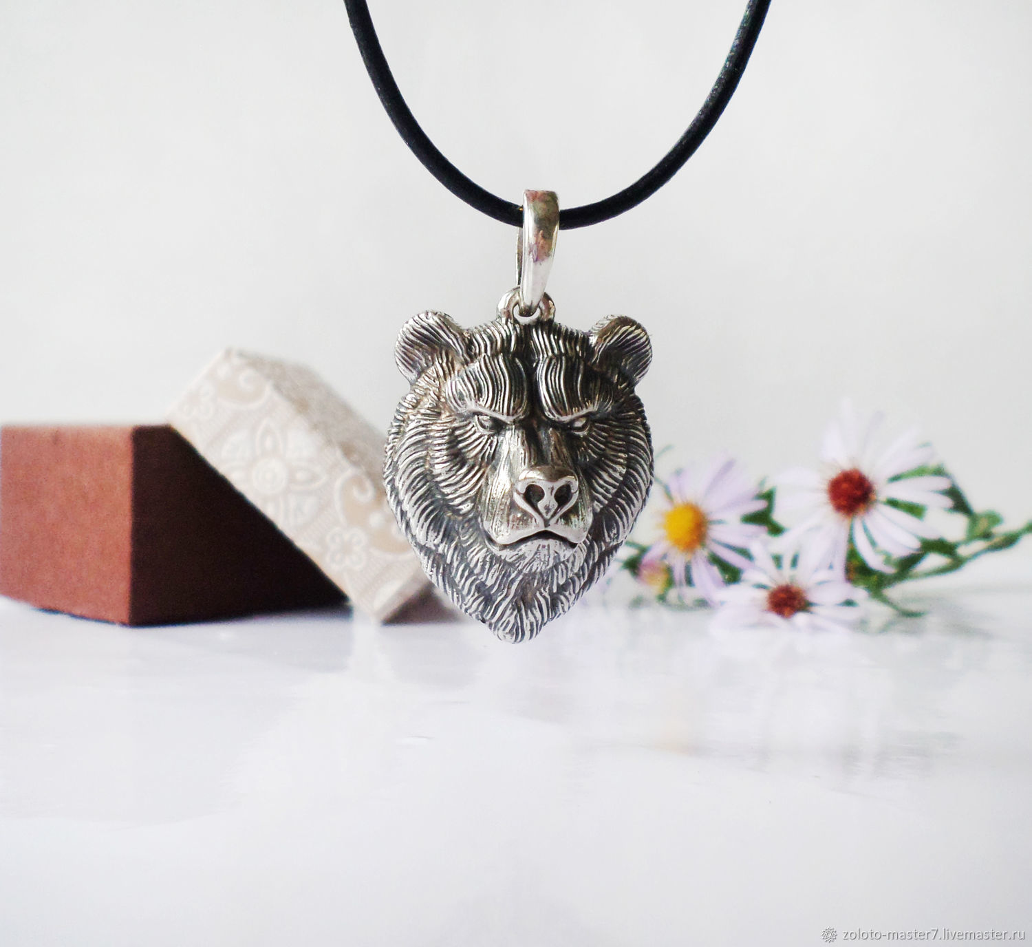 Men's totem 'the Bear' Silver pendant, Pendant, Chaikovsky,  Фото №1