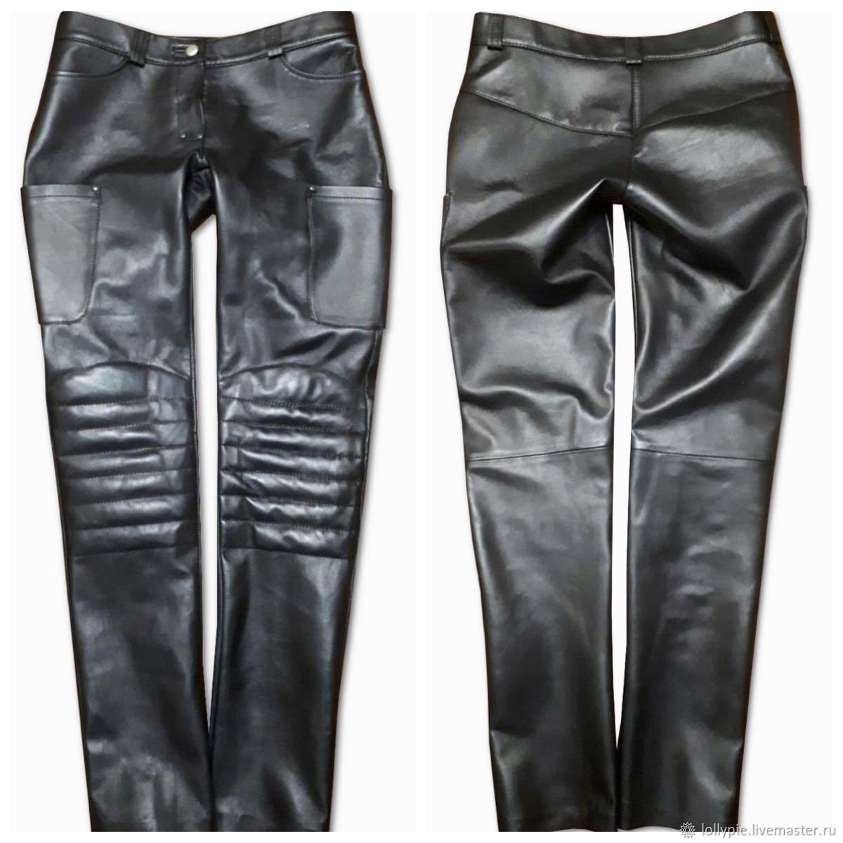Black leather pants, Pants, Moscow,  Фото №1