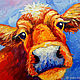 Oil painting in the nursery, 'Honey Darling' picture of the calf. Pictures. Multicolor Gallery. Online shopping on My Livemaster.  Фото №2