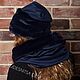 Шапка экомех "Black". Шапки. KUDESNITSA Designer Accessories. Ярмарка Мастеров.  Фото №6