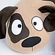 dog cushion, pillow headrest, a symbol of 2018, pillow toy, soft toy, gift for any occasion, Inna dules © https://www.livemaster.ru/item/edit/27392471?from=0
