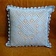 A crocheted pillow cover in filet fishnet. Pillow. Lace knitting workshop. Lidiya.. My Livemaster. Фото №6