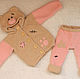 Children's knitted set-Jacket and pants 'Teddy Bear' rise to 74, Baby Clothing Sets, Simferopol,  Фото №1