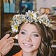 Заказать Венок на голову "Ромашковое настроение". Katerina. Yes, I Do. Decor. Ярмарка Мастеров. . Цветочный декор Фото №3
