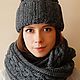 Knitted set 'Allen': hat and Snood. Headwear Sets. marishino. My Livemaster. Фото №6