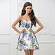 cocktail print dress lilac, Dresses, Moscow,  Фото №1