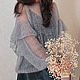 Паутинка с воланами из кид мохера на шелке. Свитеры. MY FLOWER KNITTING. Ярмарка Мастеров.  Фото №6