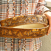 Аксессуары handmade. Livemaster - original item Leather belt men`s - Prairie. Handmade.
