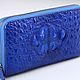 Кошелек-клатч из кожи крокодила на одной молнии IMA0032C1. Кошельки. CrocShop товары из экзотической кожи. Ярмарка Мастеров.  Фото №9