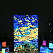 Светящаяся картина 20x25 «Прорезая облака»