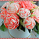 Мыло ручной работы,мыло цветы,подарок"Букет пионов", Мыло, Новосибирск,  Фото №1