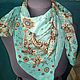 Pavlovo Posad silk shawl 'Coral breeze' grade 1, Shawls1, Astrakhan,  Фото №1