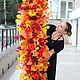 Осенняя Гирлянда из искусственных цветов. Композиции. El flor : флористика и декор (Svetok26). Ярмарка Мастеров.  Фото №4