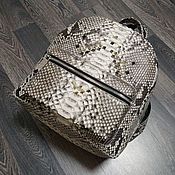 Сумки и аксессуары handmade. Livemaster - original item Youth backpack, made of genuine Python leather. Handmade.