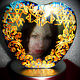 'Queen of heart',Crystal Stella with runes and laser engraved photo. Amulet. Voluspa. My Livemaster. Фото №5