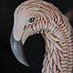 Скульптура Фламинго, Реалистичная фигурка, Статуэтка Птицы. Скульптуры. Pink Flamingo. Интернет-магазин Ярмарка Мастеров.  Фото №2
