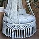Подвесное кресло-шатер. Кресла. Оксана Макраме узелочки (macrame-uzelochki). Интернет-магазин Ярмарка Мастеров.  Фото №2