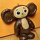 Заказать Чебурашка ватная игрушка. Olesya-q29. Ярмарка Мастеров. . Елочные игрушки Фото №3