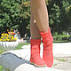 Summer boots 'Charlotte'. High Boots. KnittedBoots. Online shopping on My Livemaster.  Фото №2