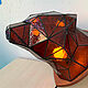 Wall lamp "Brown Bear", polygonal. Sconce. Zaytseva's stained glass (zaytsevaglass). My Livemaster. Фото №4