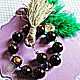 Beautiful earthy beads from magical obsidian by craseonycteris. Rosary. Nelli- nsk (nelli-nsk). Online shopping on My Livemaster.  Фото №2