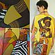 Пляжная туника-кимоно "Африканка". Платья. DARYANIBATIK. Интернет-магазин Ярмарка Мастеров.  Фото №2
