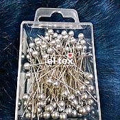 Материалы для творчества handmade. Livemaster - original item Silver corsage pins, set of 144 PCs, art. .6253. Handmade.