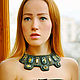 Beaded necklace with Swarovski 'Dream of Cleopatra'. Necklace. Natalia Luzik Jewelry&Accessories (nataluzik). My Livemaster. Фото №5