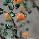  Апельсиновое дерево из агата и малахита. Деревья. Сад на ладони. Автор Корнева-Кайдаш. Ярмарка Мастеров.  Фото №4
