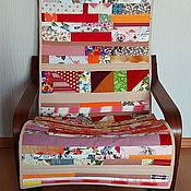 Для дома и интерьера handmade. Livemaster - original item Quilted patchwork path Cape on the chair. Handmade.