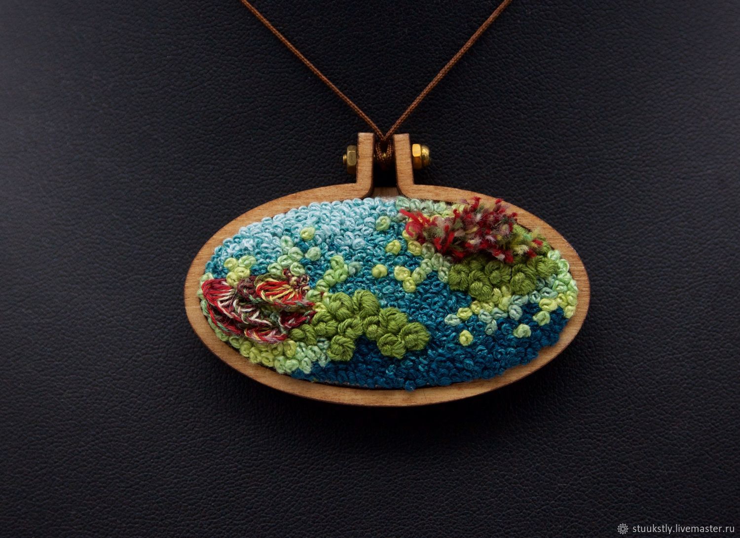 Кулон "Морской мох" – купить онлайн на Ярмарке Мастеров – QA470RU ...