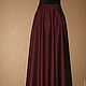 Wool floor-length skirt Bordeaux, warm. Skirts. ALISA. Online shopping on My Livemaster.  Фото №2