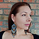 Long Beaded Earrings Bright Ethnic Boho Brush Earrings. Earrings. StylishThings4U. My Livemaster. Фото №4