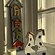 Деревянные домики. Пасхальные сувениры. Muz.deco. Интернет-магазин Ярмарка Мастеров.  Фото №2