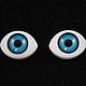 7х9мм Глаза кукольные (голубые) 2шт. "5622", Фурнитура для кукол и игрушек, Москва,  Фото №1