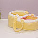 Cradle-carrying for a doll long ago to 35 cm. Doll furniture. bee_littlefamily. Online shopping on My Livemaster.  Фото №2