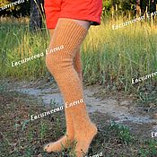 Аксессуары handmade. Livemaster - original item Stockings: Down stockings 